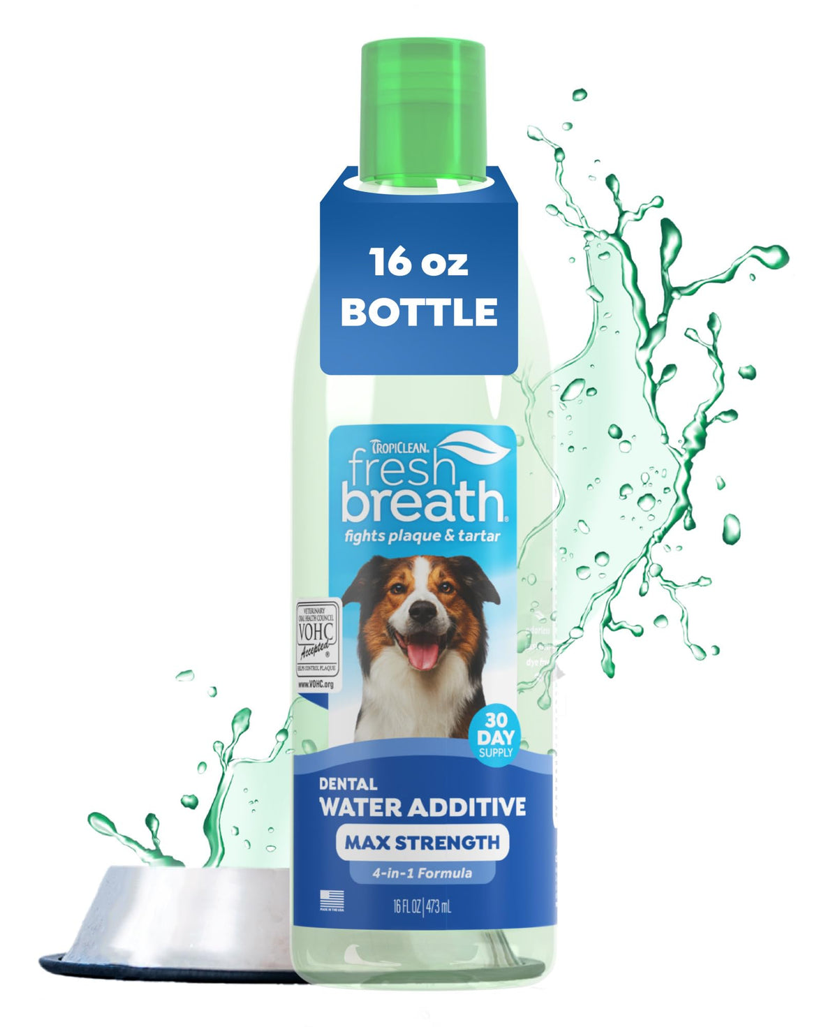 TropiClean aliento fresco para perros y dientes más brillantes.