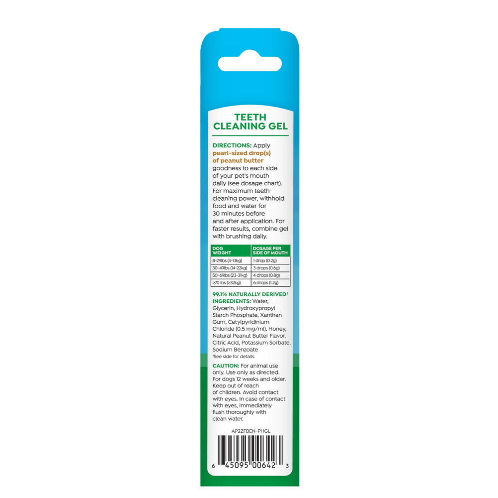 TropiClean Fresh Breath muestra la aplicación sin cepillado para la higiene canina.