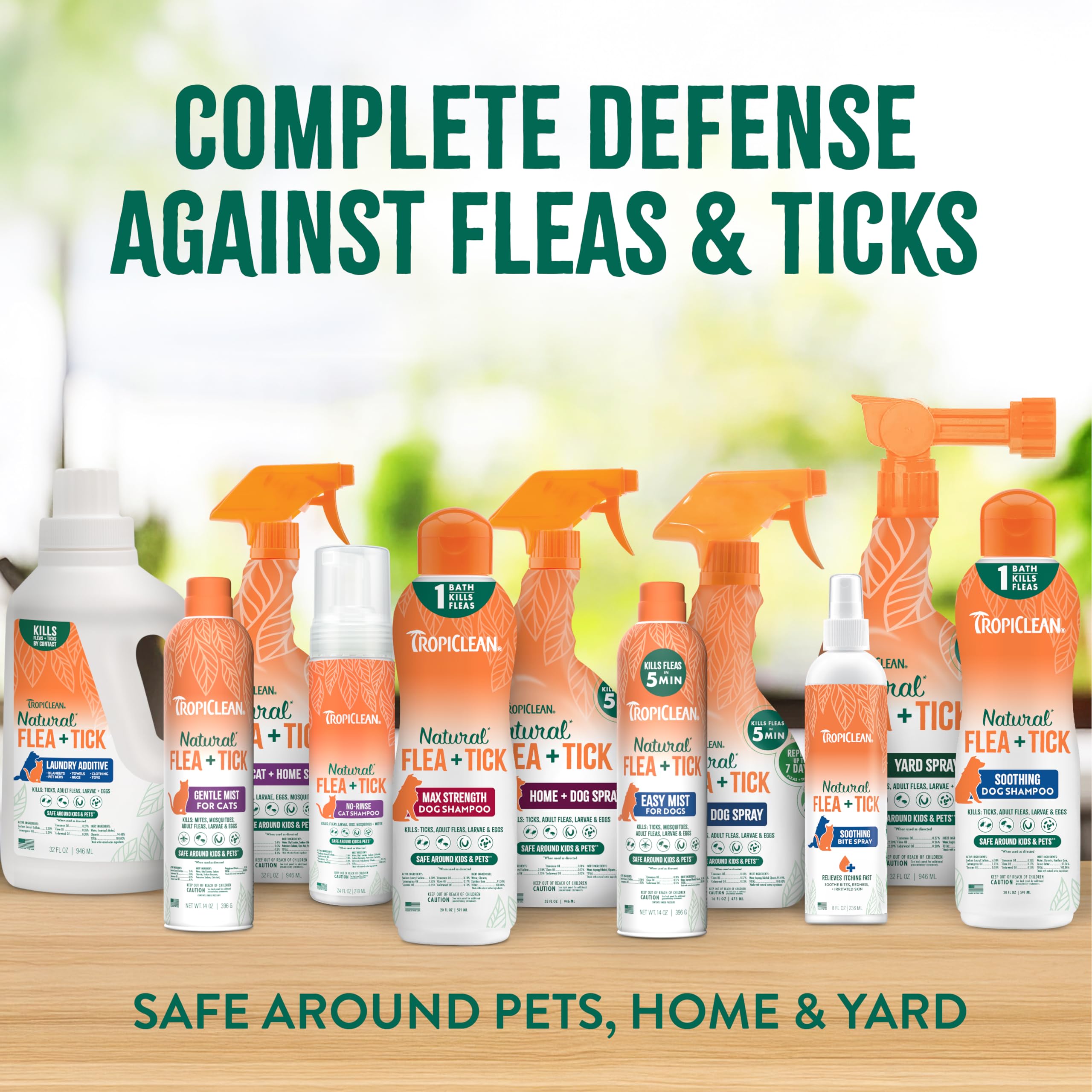 TropiClean aroma cítrico champú para perro con fragancia duradera.