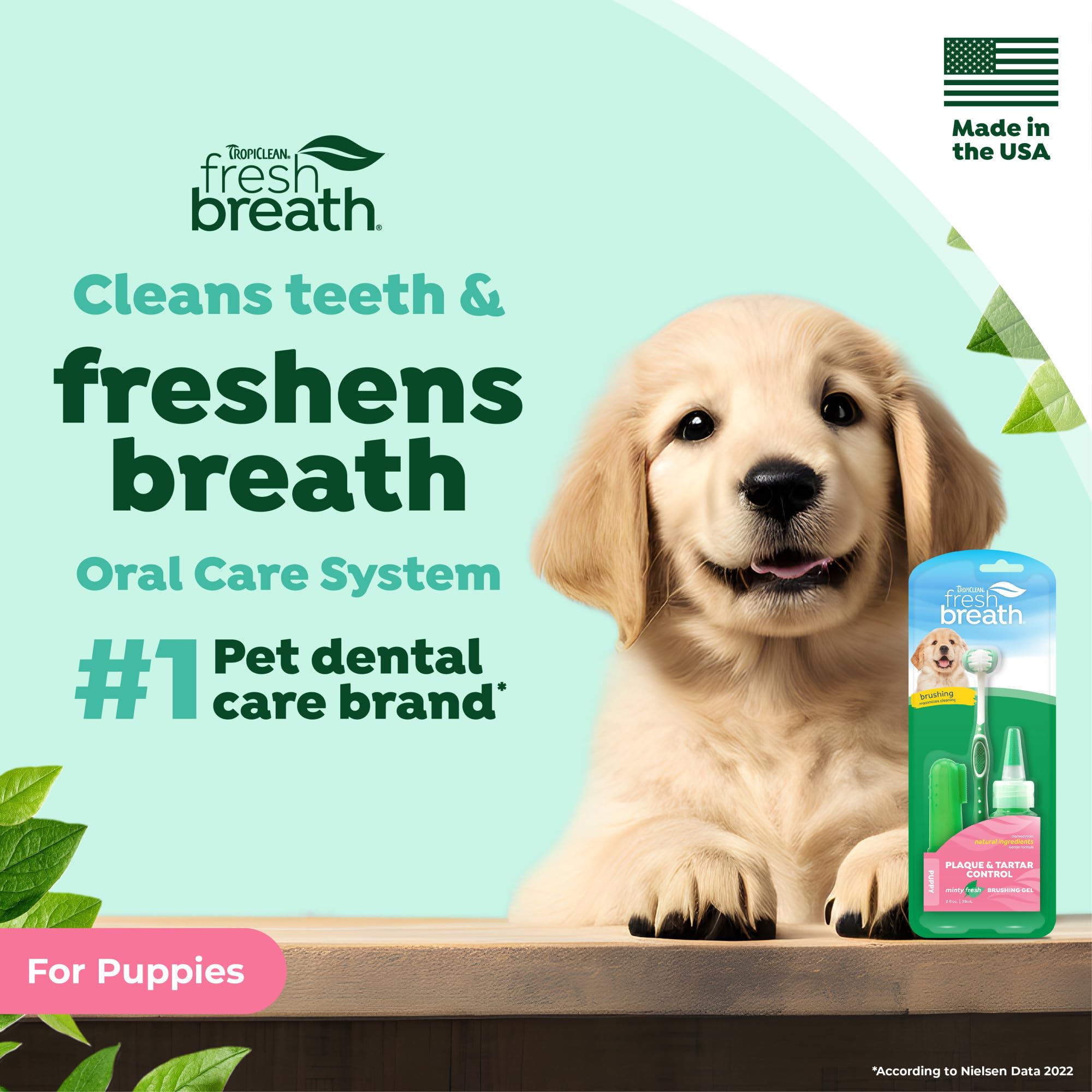 TropiClean cepillo de dedo de silicona ofrece limpieza delicada para cachorros pequeños