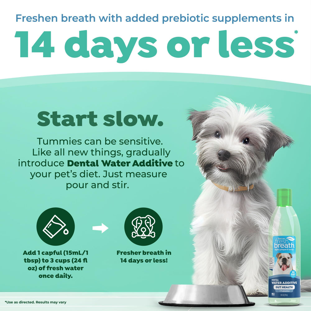 TropiClean higiene bucal para perros y reducción de placa.