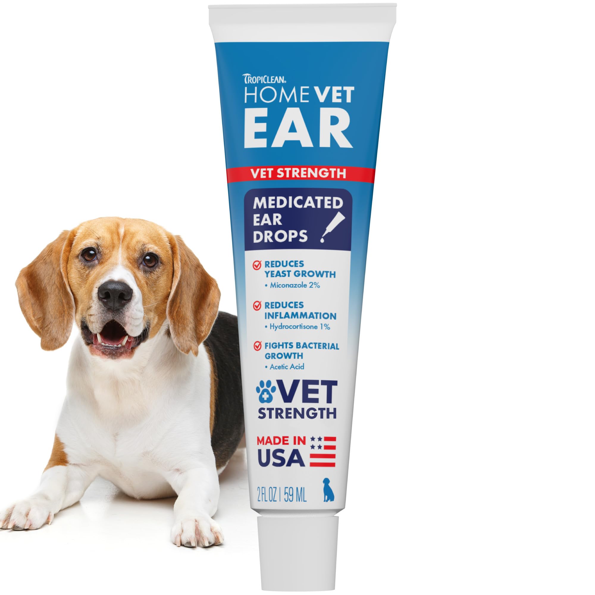 TropiClean HomeVet: bote-vertido para gotas en la oreja, fácil de usar