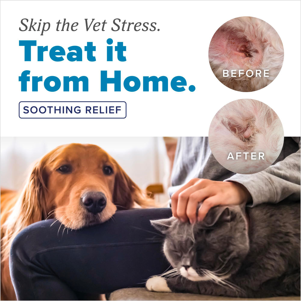 TropiClean HomeVet: fórmula enzimática que facilita la limpieza de oídos.