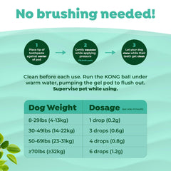 TropiClean Kong bola dental mediana para perros de 25 a 55 libras