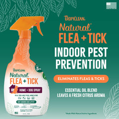 Spray TropiClean en alfombras y muebles para protección del hogar