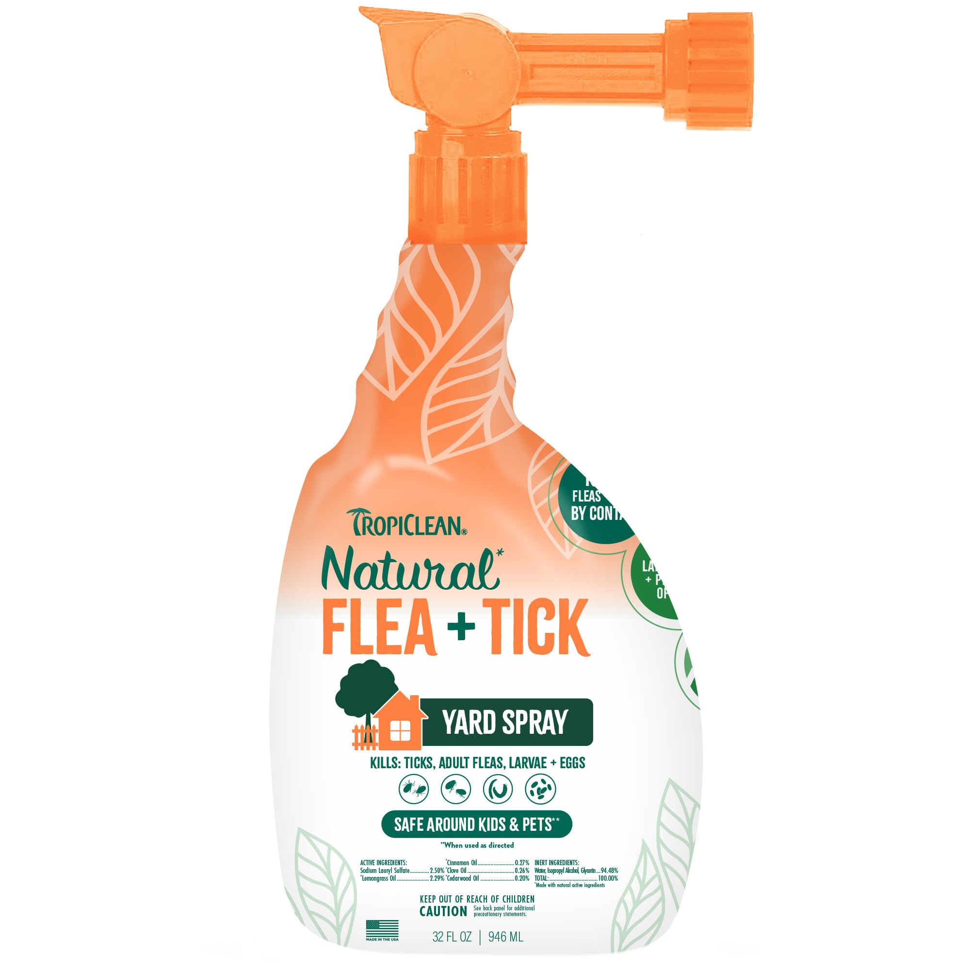 TropiClean Spray Jardín para control de pulgas y garrapatas en exterior