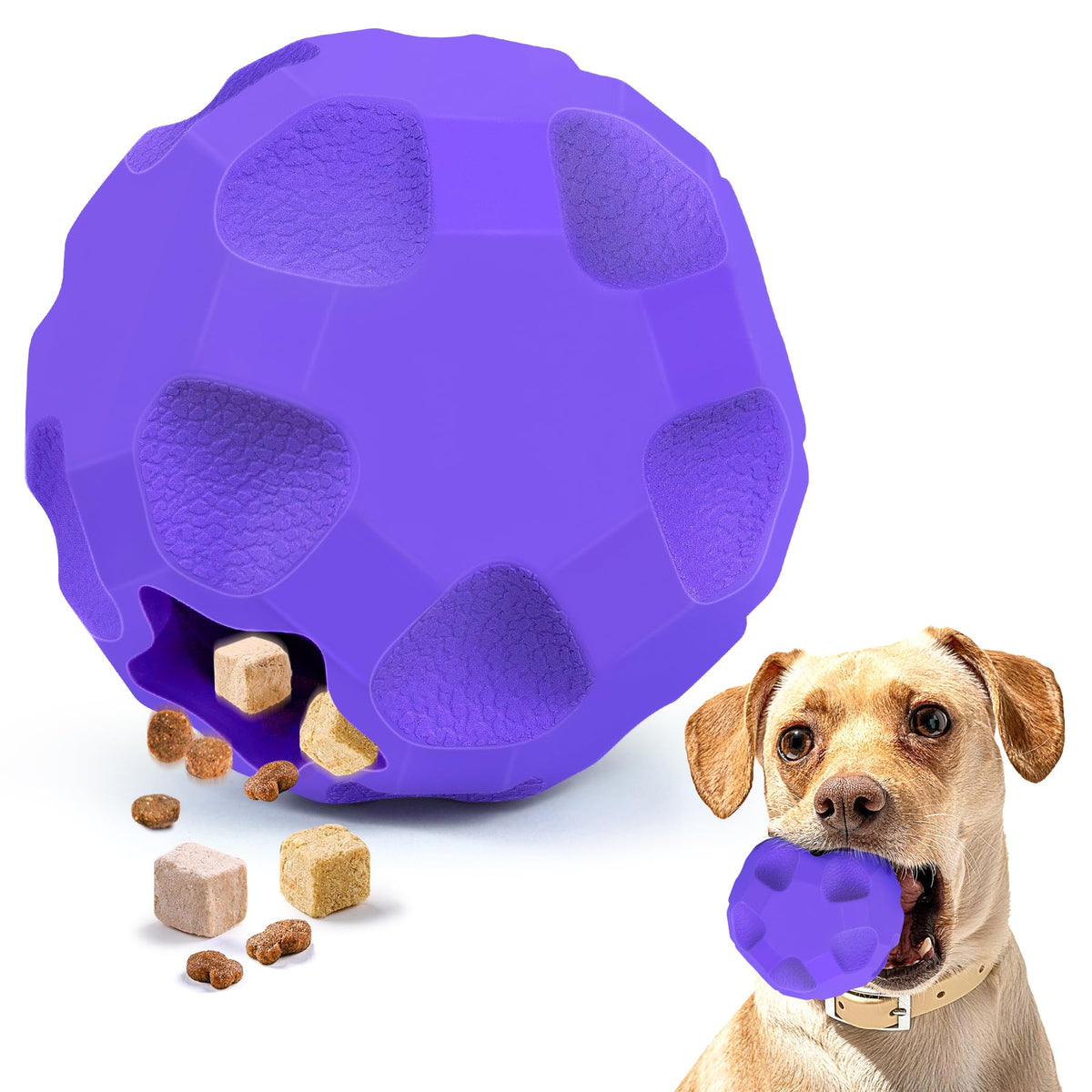 TROUSKAIG bola duradera para perro, ideal para juego prolongado y masticación.