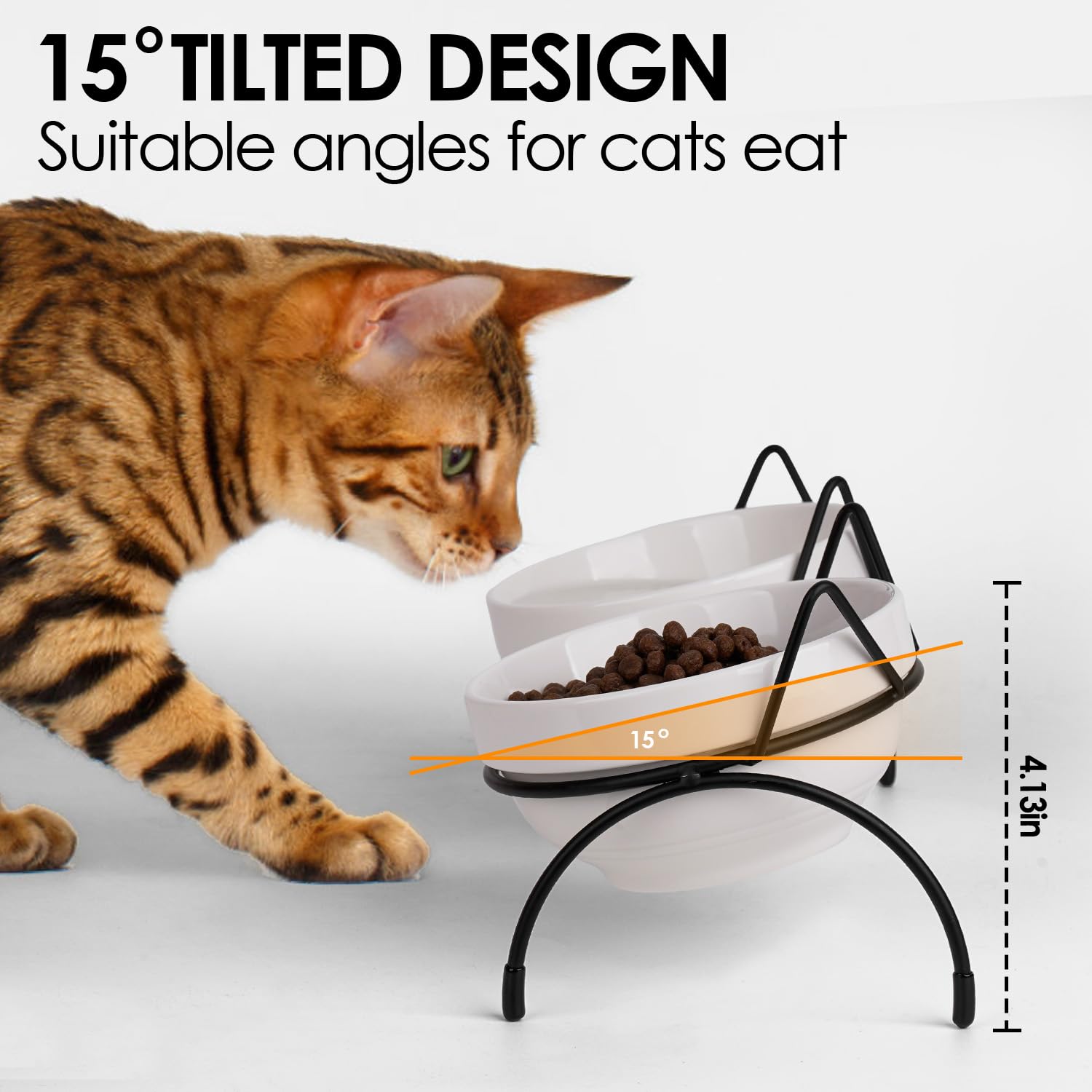 TRUNDISAN comedero anti vómitos para gatitos y perros pequeños.