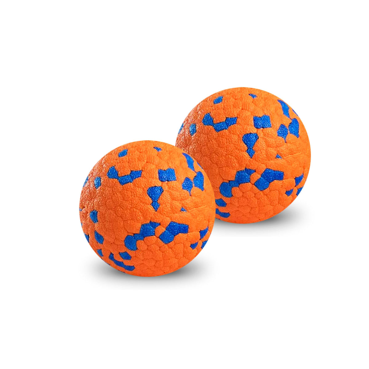 Pelotas Trustic Foam Fetch de 3 pulgadas naranja para perros grandes y medianos, fáciles de recoger.