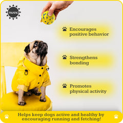 Textura ergonómica de Trustic Foam Fetch para un agarre cómodo durante el juego.