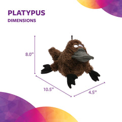 TrustyPup platypus doudou peluche douce, câlin parfait après l effort.
