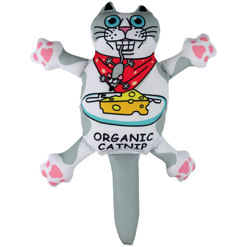 TTcat Almohada catnip orgánico para interior, invita al juego y calma al felino.
