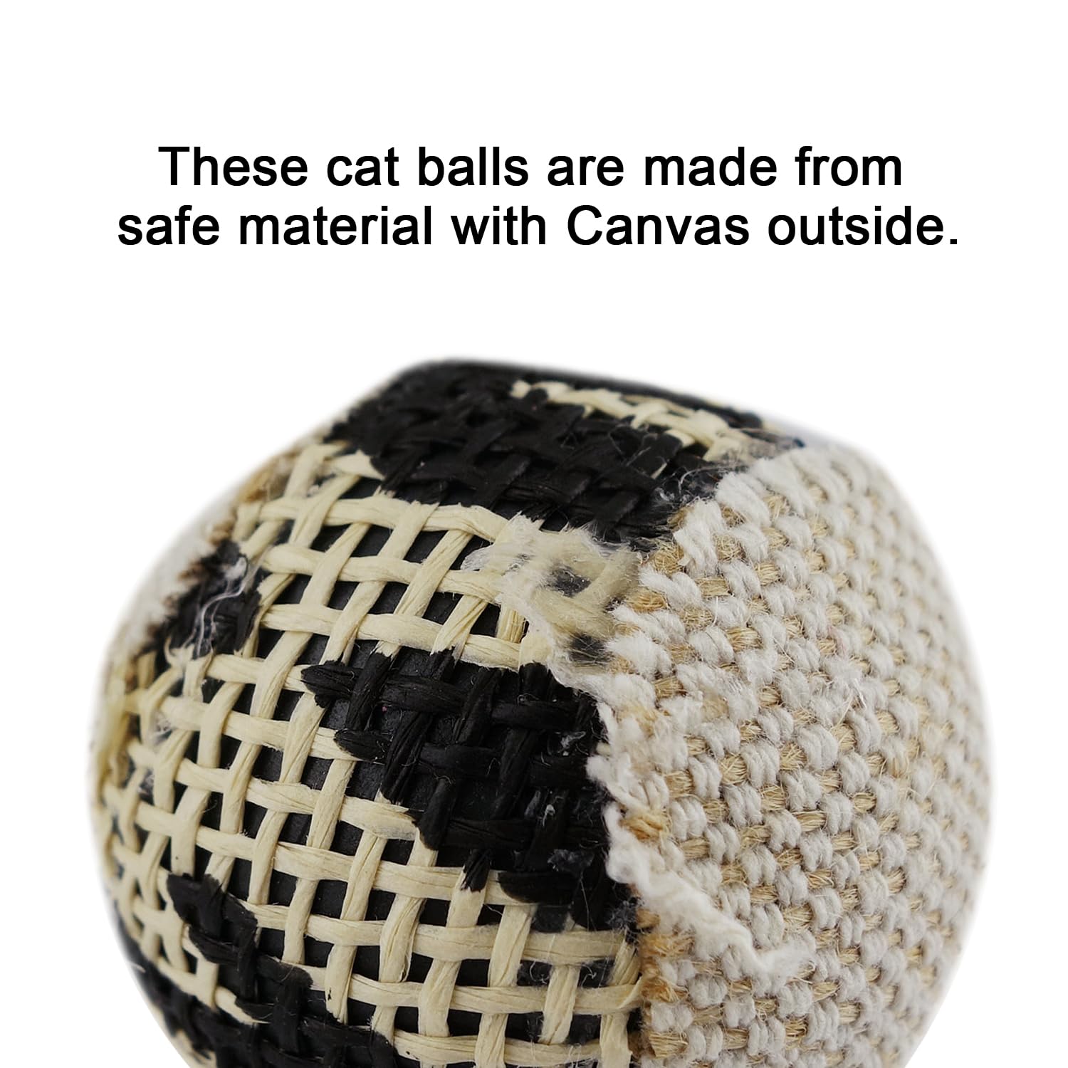 Bola TTcat de lona con cascabel ofrece experiencia sensorial para gatos