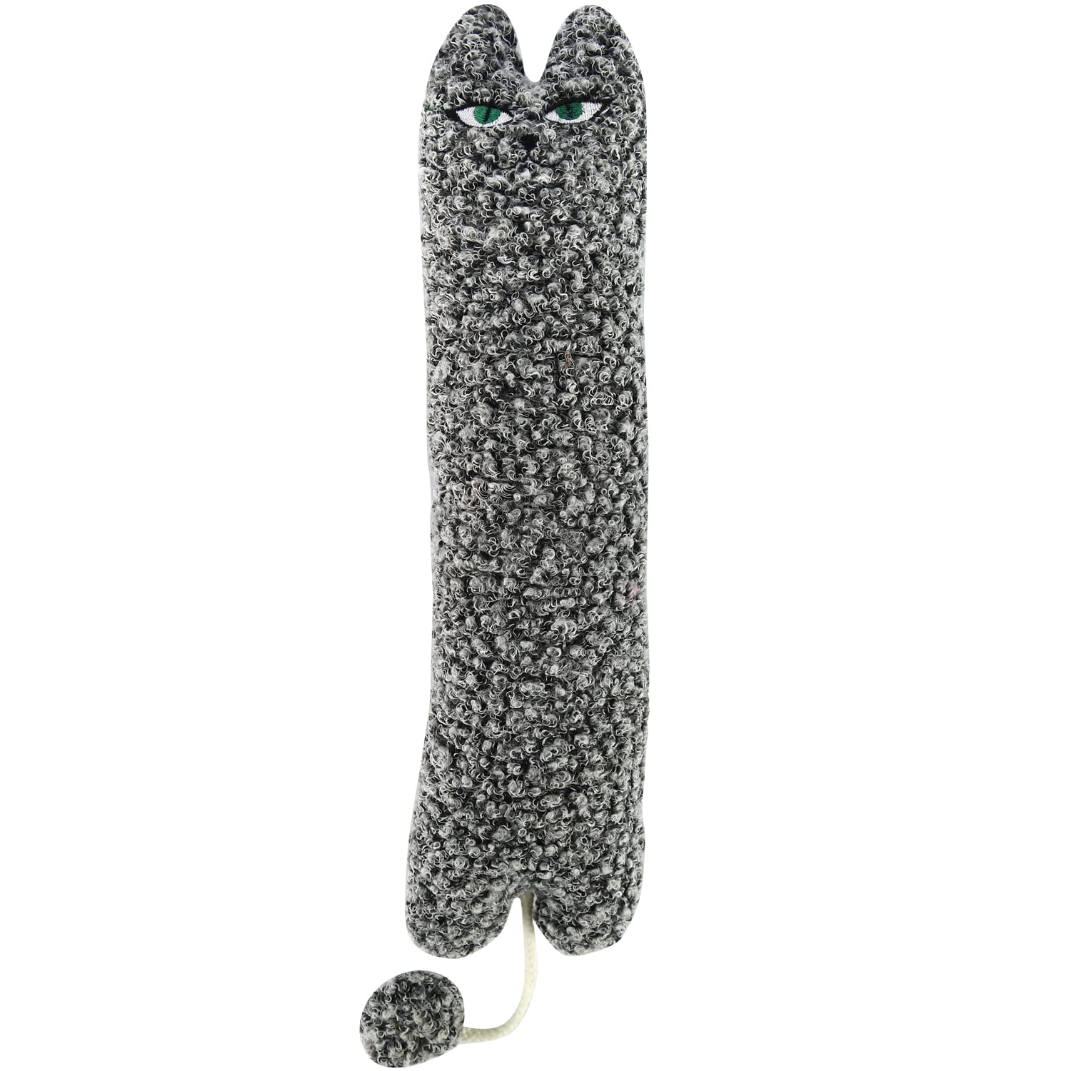 TTcat coussin chatnip silvervine gris, idéal pour câlins et jeux interactifs.