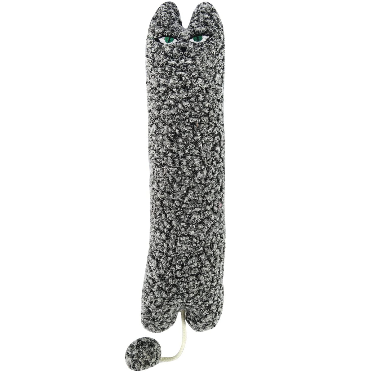TTcat coussin chatnip silvervine gris, idéal pour câlins et jeux interactifs.