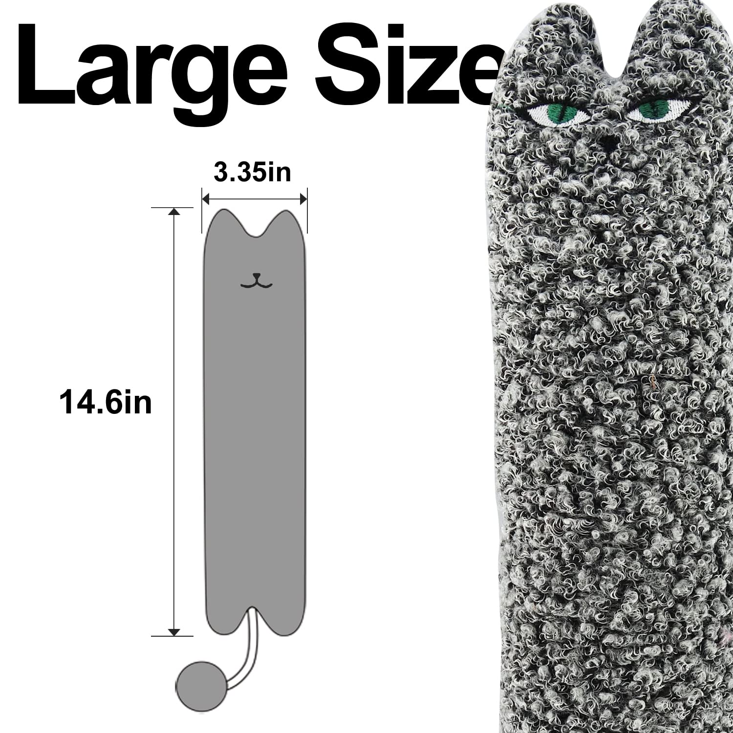 TTcat jouet chat peluche gris, stimule l’amusement quotidien.