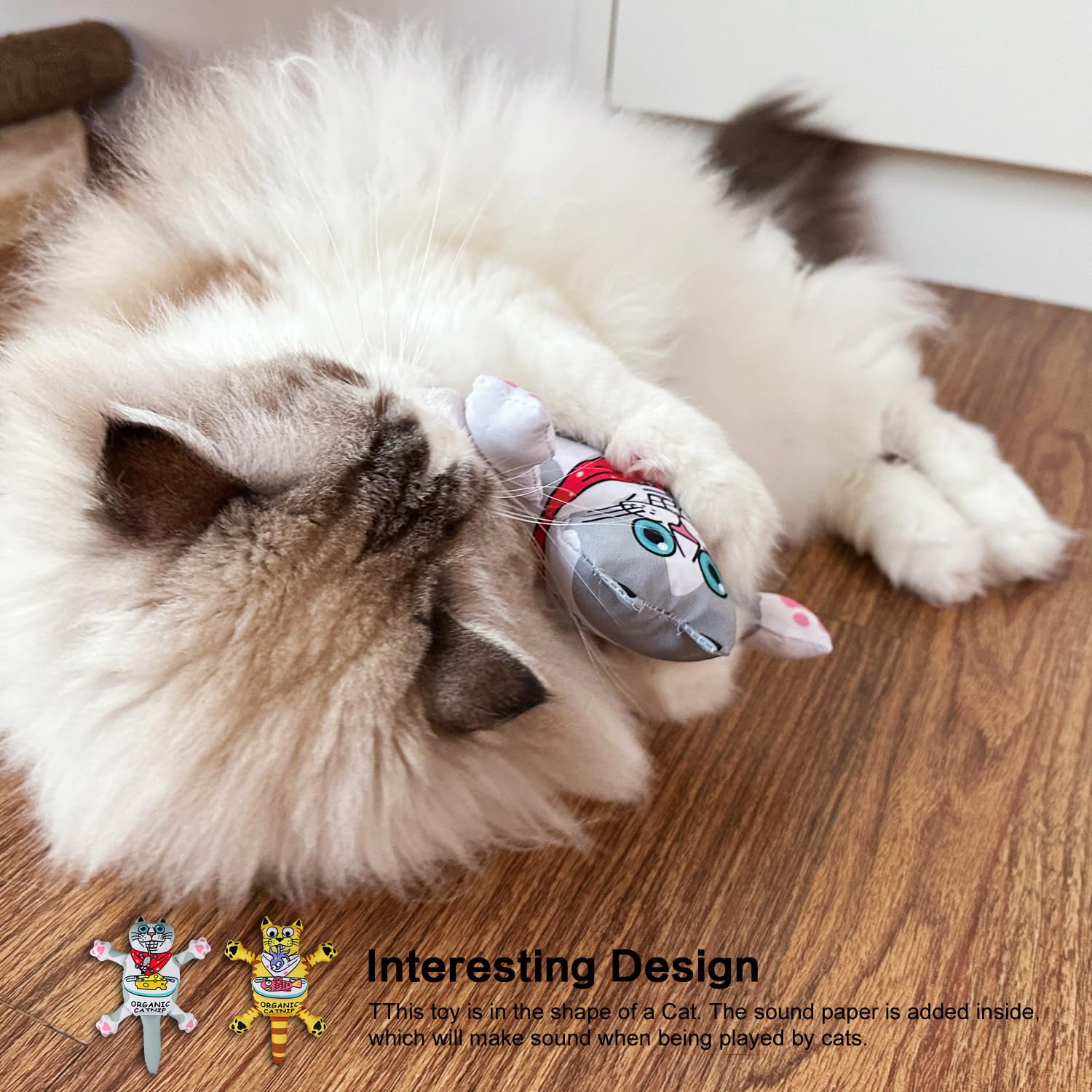 TTcat Juguete seguro y duradero para gatos, diseño resistente para juego diario.