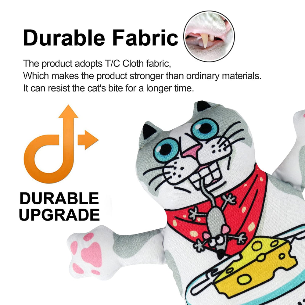 TTcat Juguete gato suave con materiales seguros, apto para mordisqueo ligero.