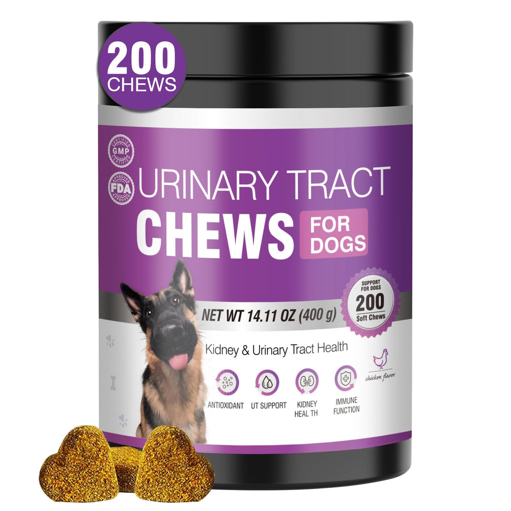 TTLXBL cranberry para perros en bocado para infecciones urinarias, apoyo a la salud de la vejiga