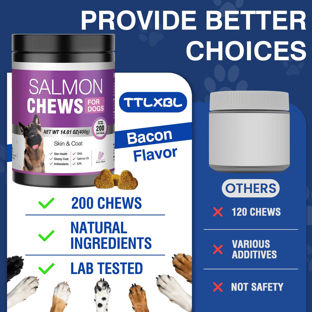 TTLXBL Omega3 para perros: fórmula con EPA y DHA para la salud general.