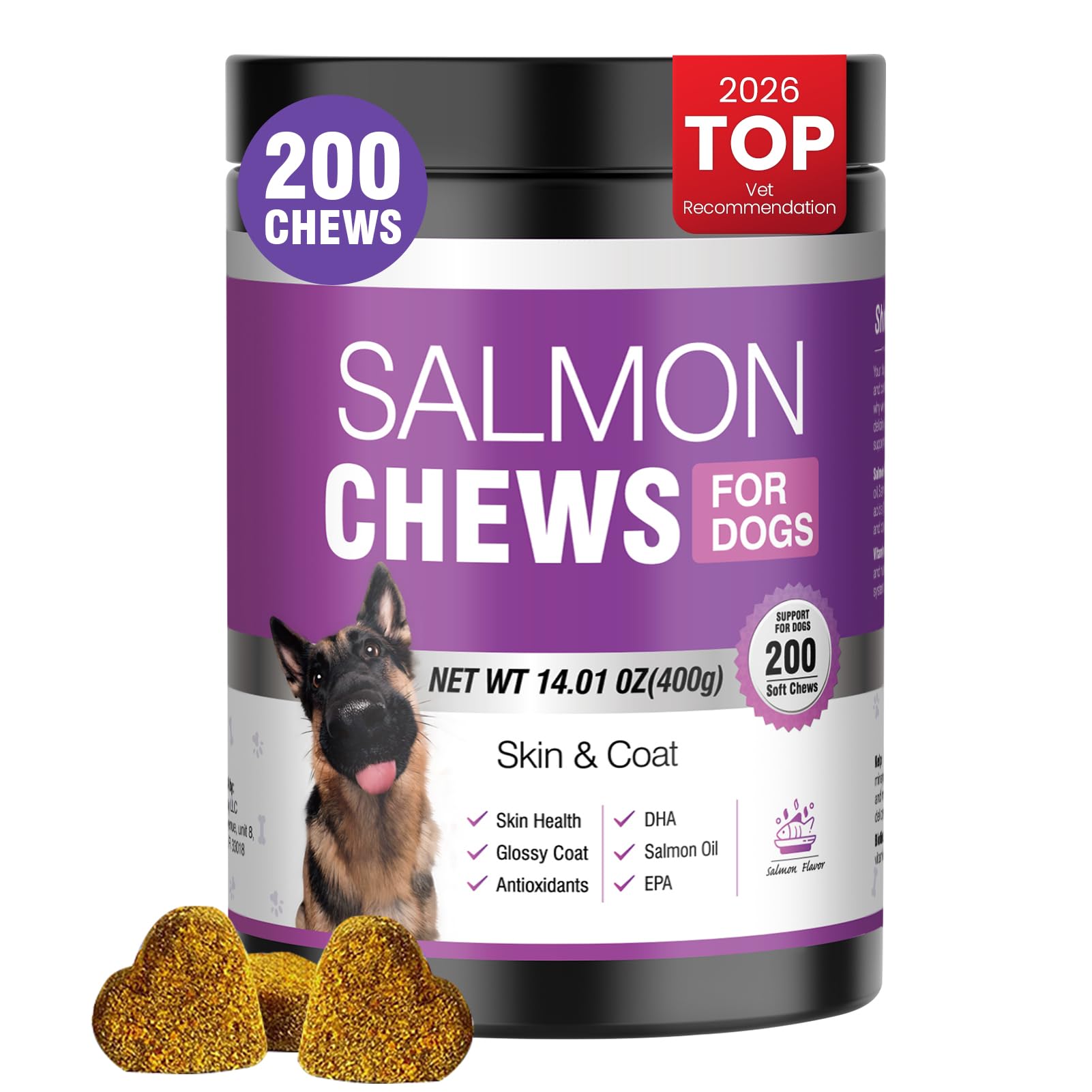 TTLXBL salud cardiaca e inmune, complemento de Omega-3 para perros.