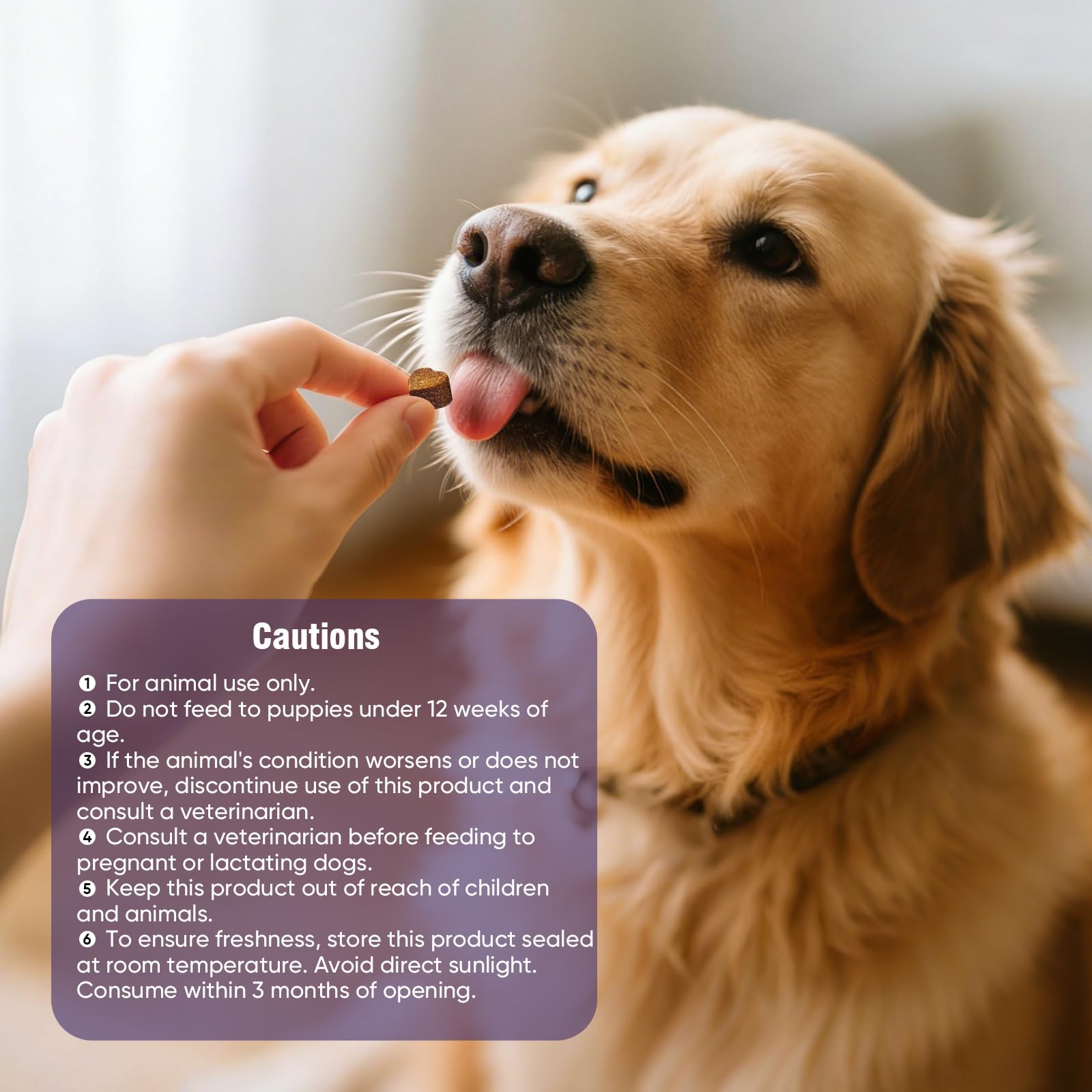Bote TTLXRL de 200 masticables para alergias caninas.