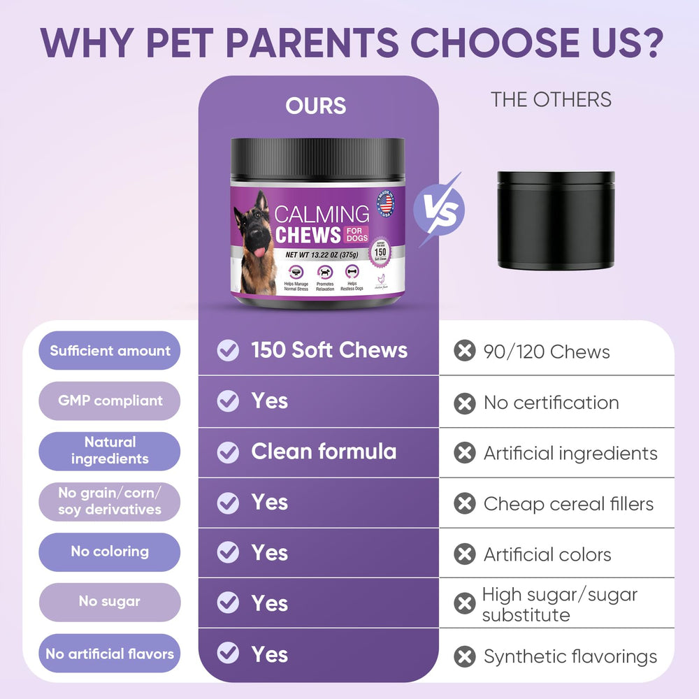 TTLXRL Calming Chews sin granos, aptas para perros sensibles.