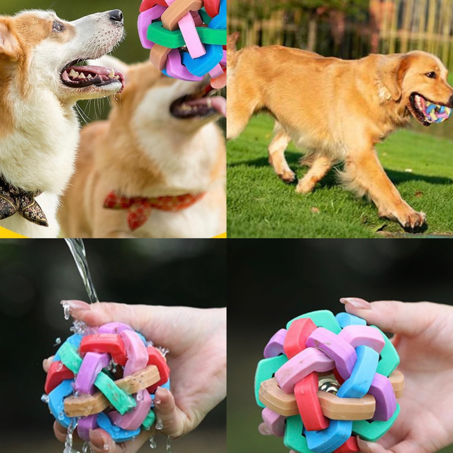 Bola duradera TTMIMIK para juego continuo y entrenamiento ligero de dientes.
