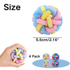 Bola TPR resistente de 2,16 pulgadas de TTMIMIK para mordisqueo seguro y juego.