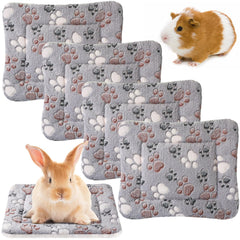Tuanse conjunto de cuatro alfombras suaves para mascotas en jaulas.