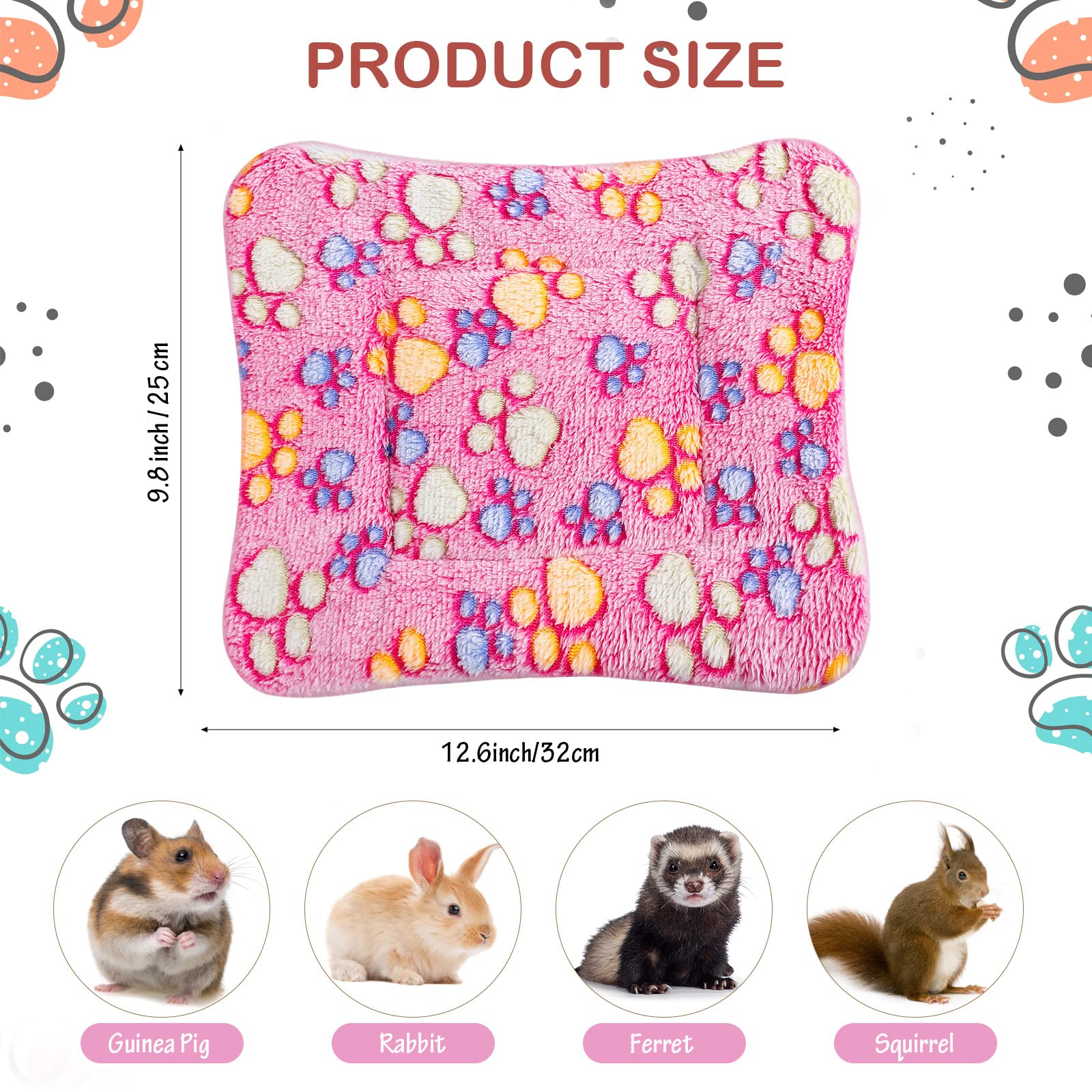 Tuanse, tapis 32x25 cm, idéal pour cages et transports
