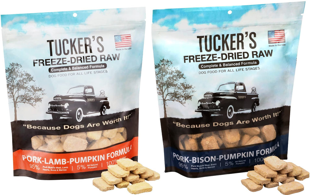 Tucker's Raw Frozen, variedad carne roja pack 2, dos sabores para perros.