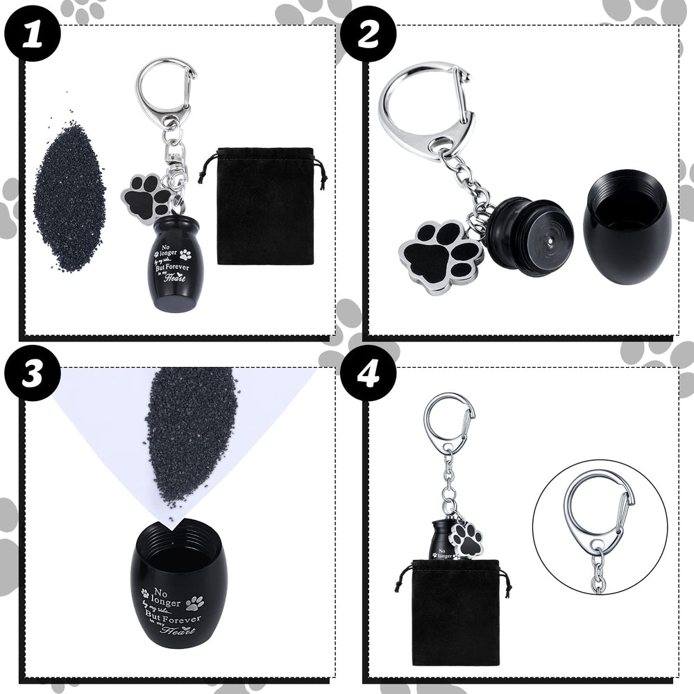 Tudomro llavero-urna con almacenamiento dos bolsas, portable para diario.