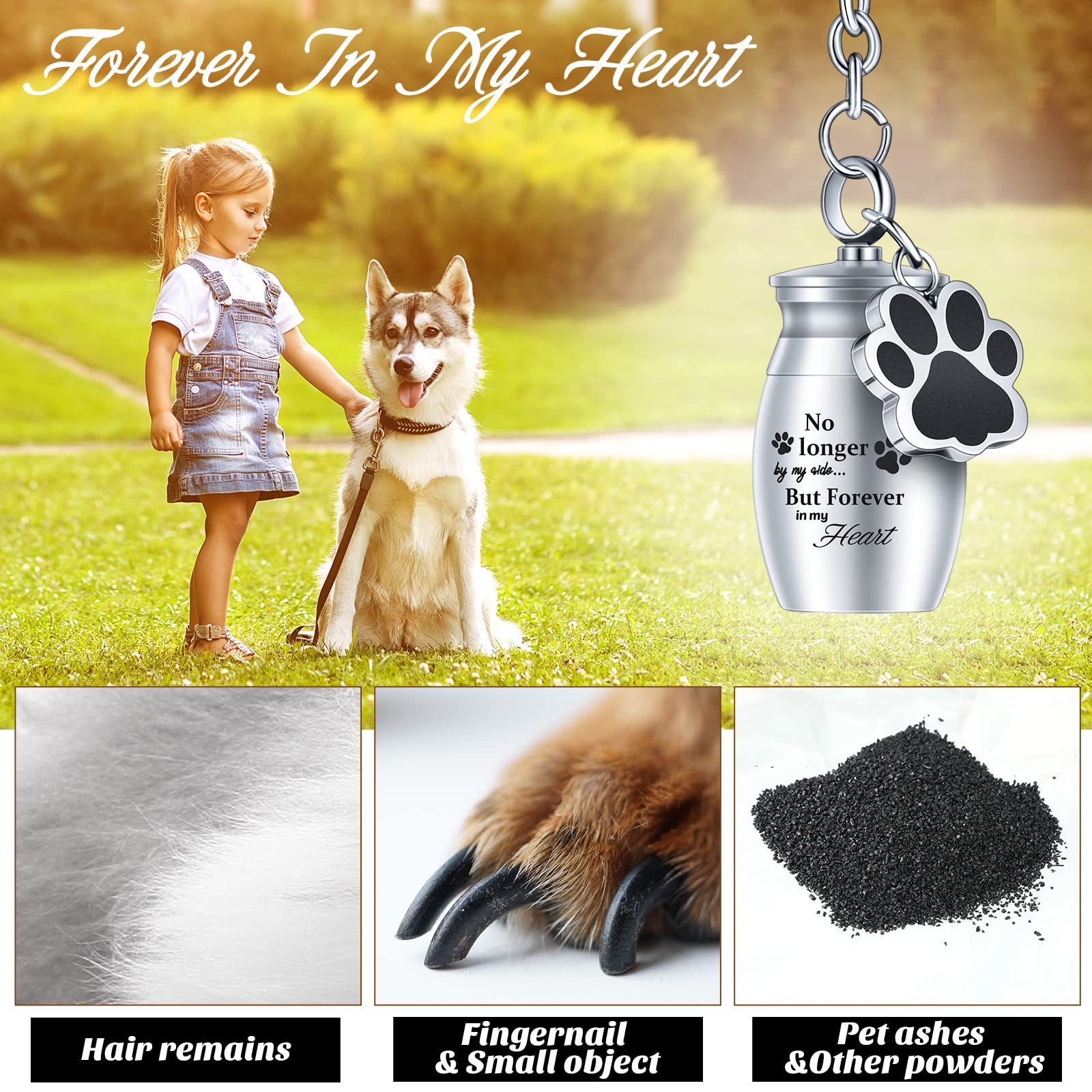 Tudomro llavero-urna detalle-patitas, diseño conmemorativo para momentos.