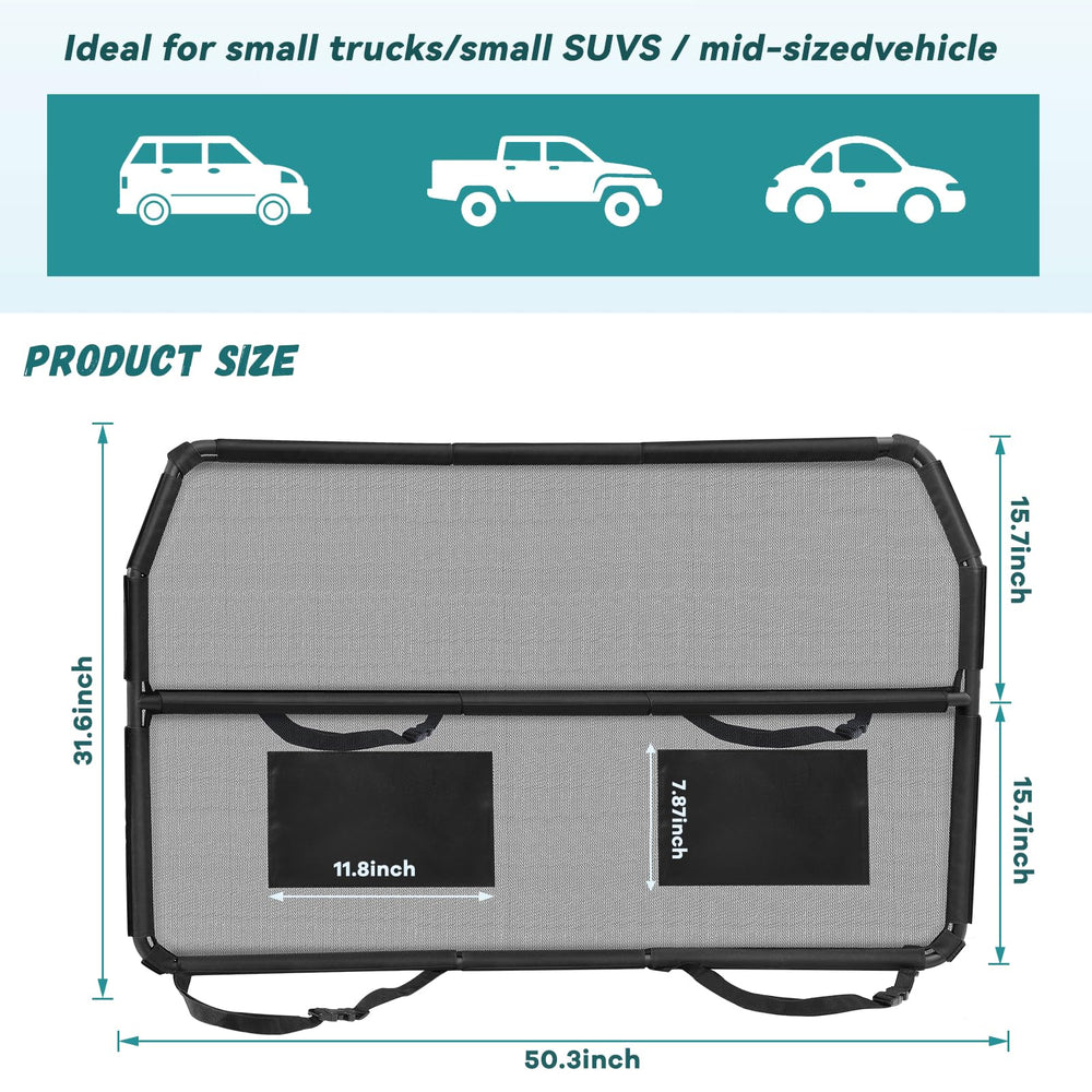 Ajuste universal de 50 pulgadas para la mayoría de SUV y hatchbacks.
