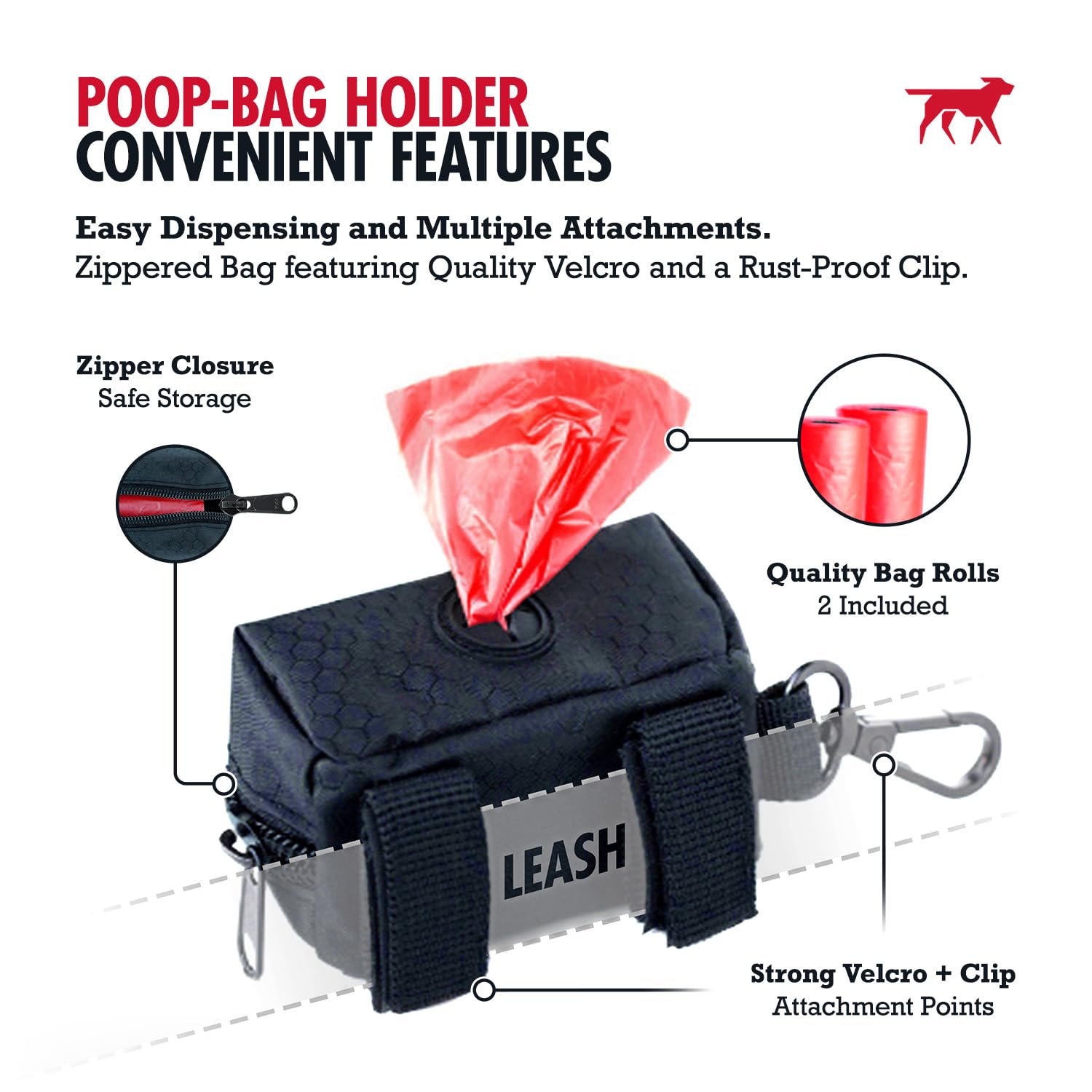 Tuff Pupper material impermeable, adecuado para lluvia en caminatas.