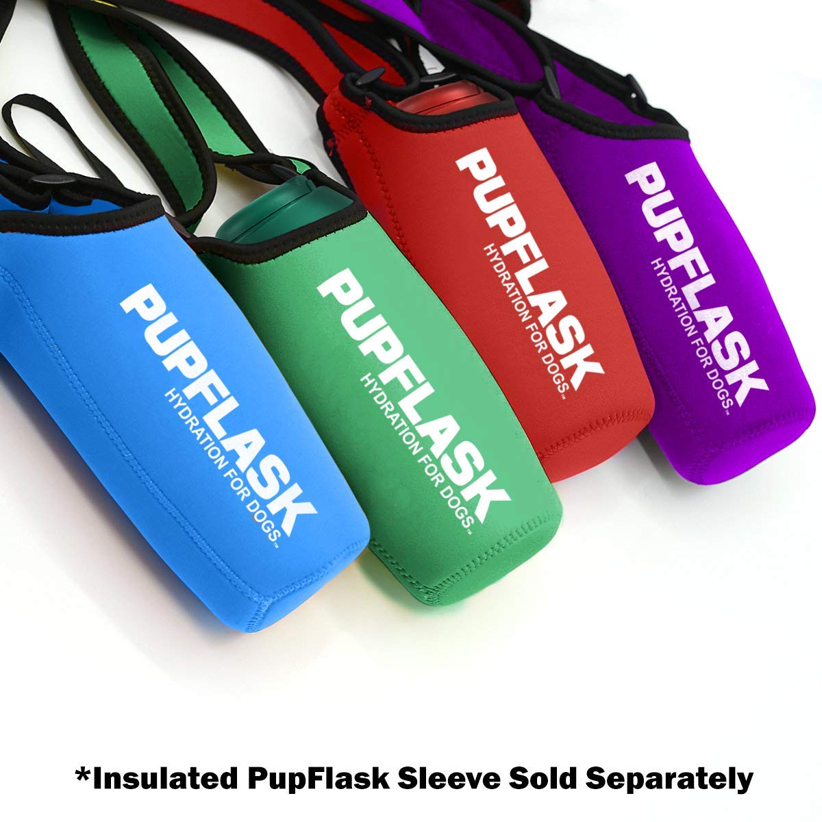 PupFlask para viajes ofrece agua fresca en la ruta.