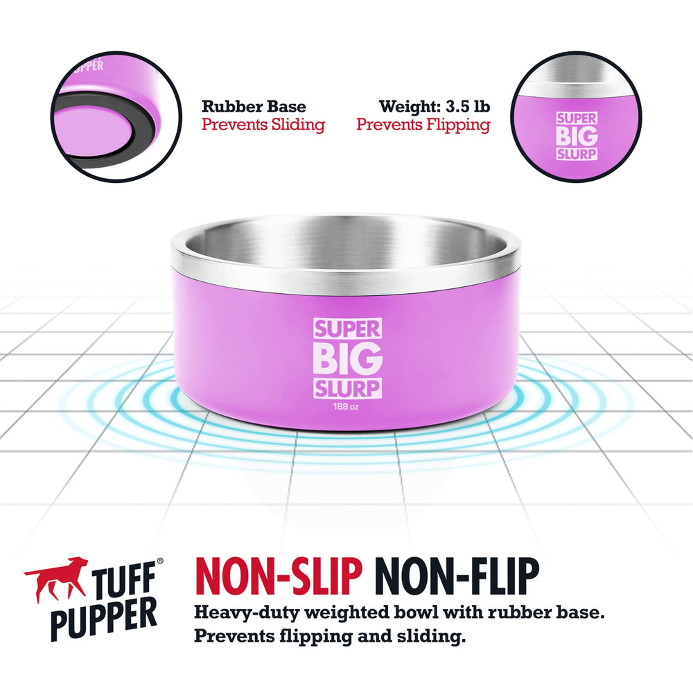 Tuff Pupper tazón apto para lavavajillas facilita la limpieza tras las comidas.