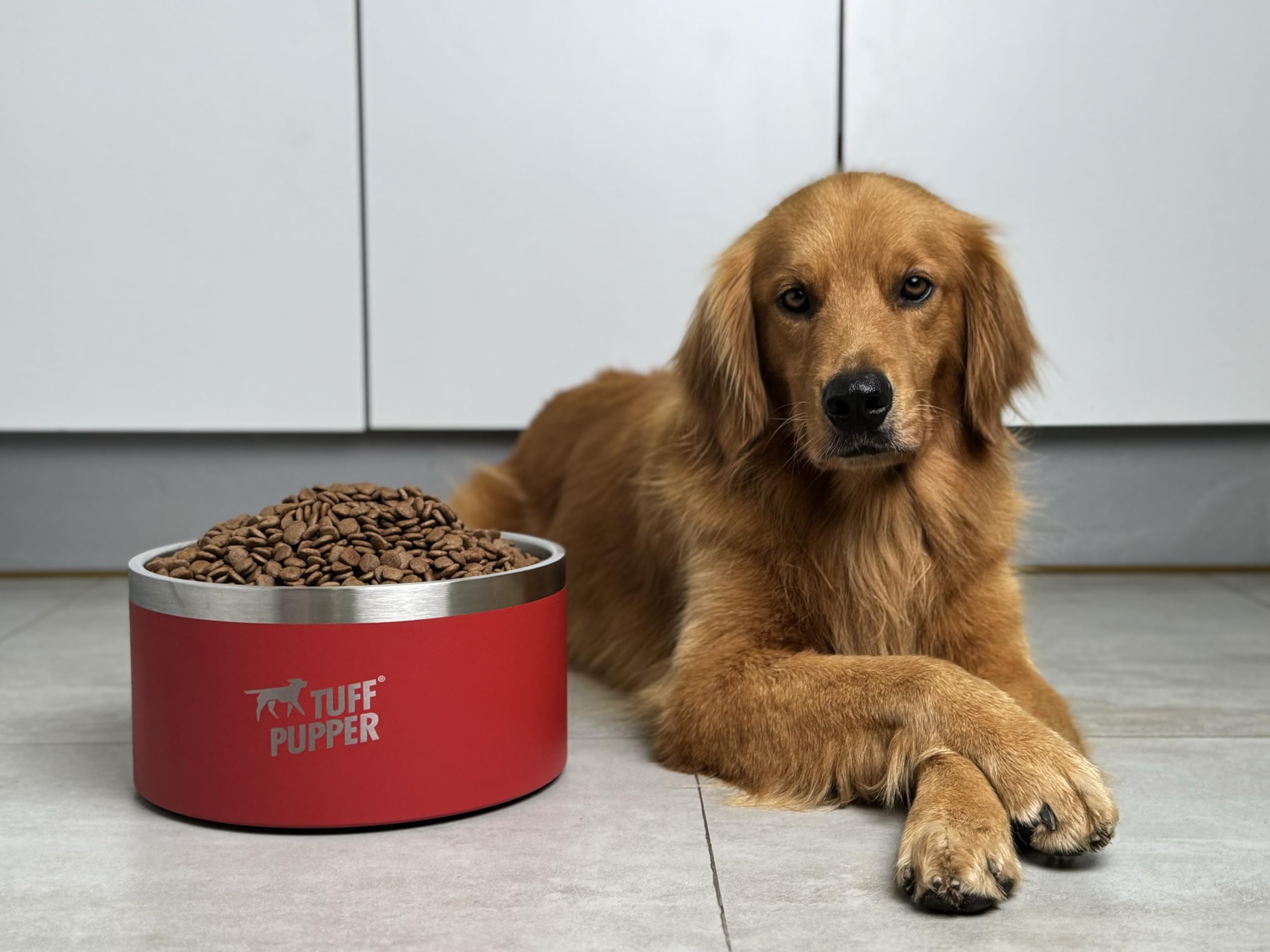 Tuff Pupper tazón de gran capacidad para comida y agua