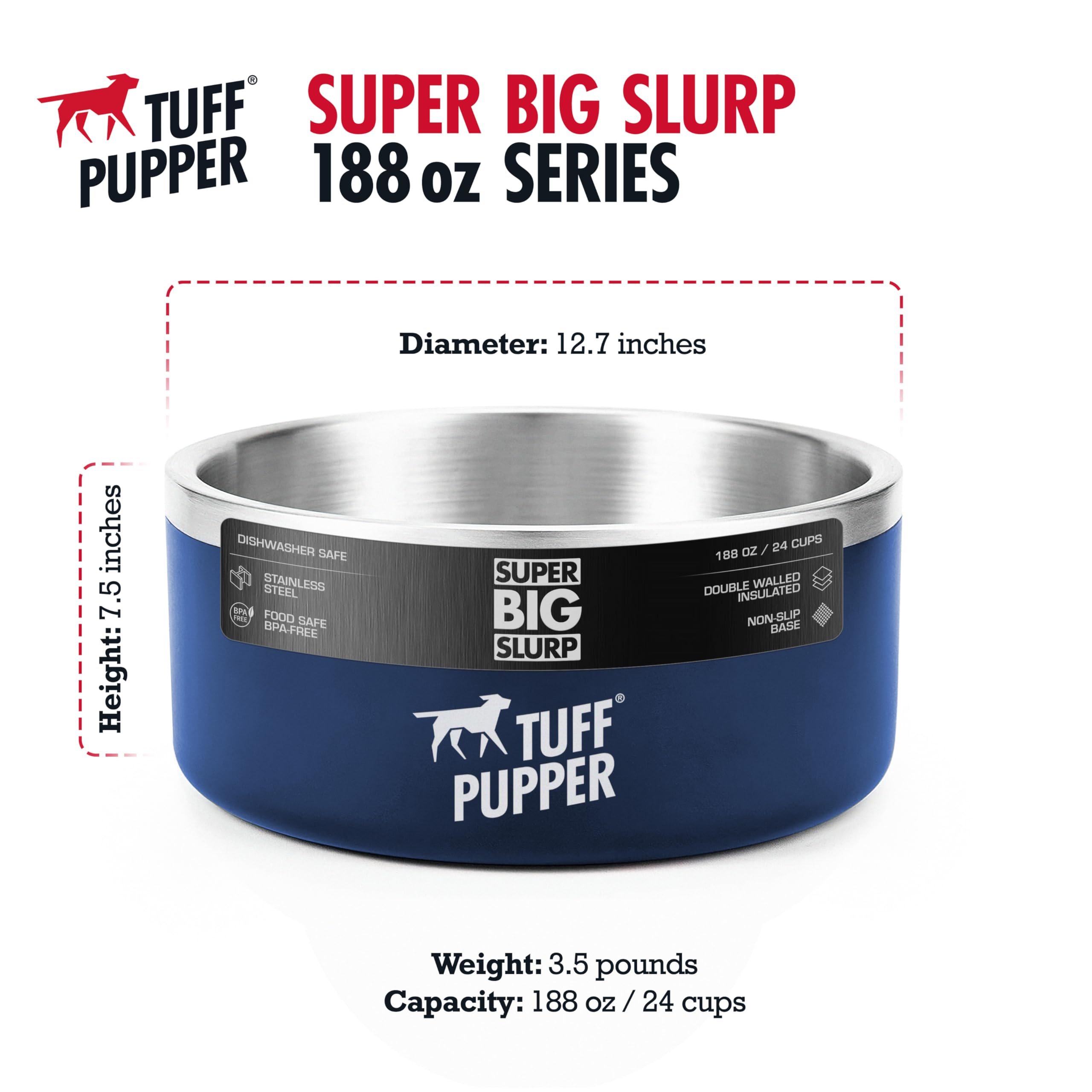 Tuff Pupper uso exterior para mascotas de todos los tamaños.