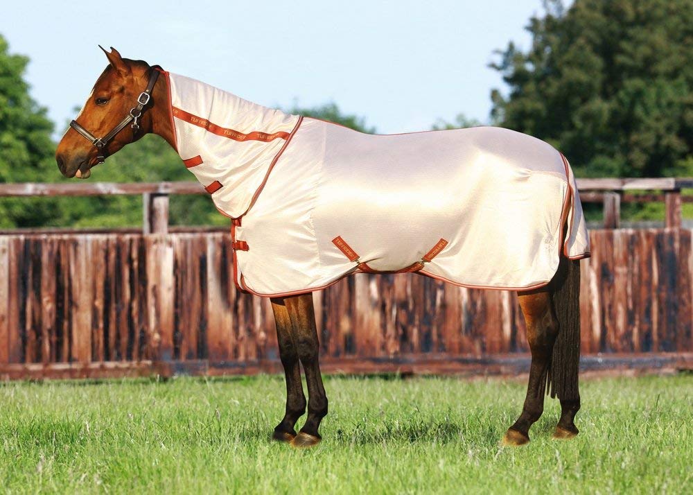 TuffRider cobertor de malla para caballos, vista frontal, protección contra insectos