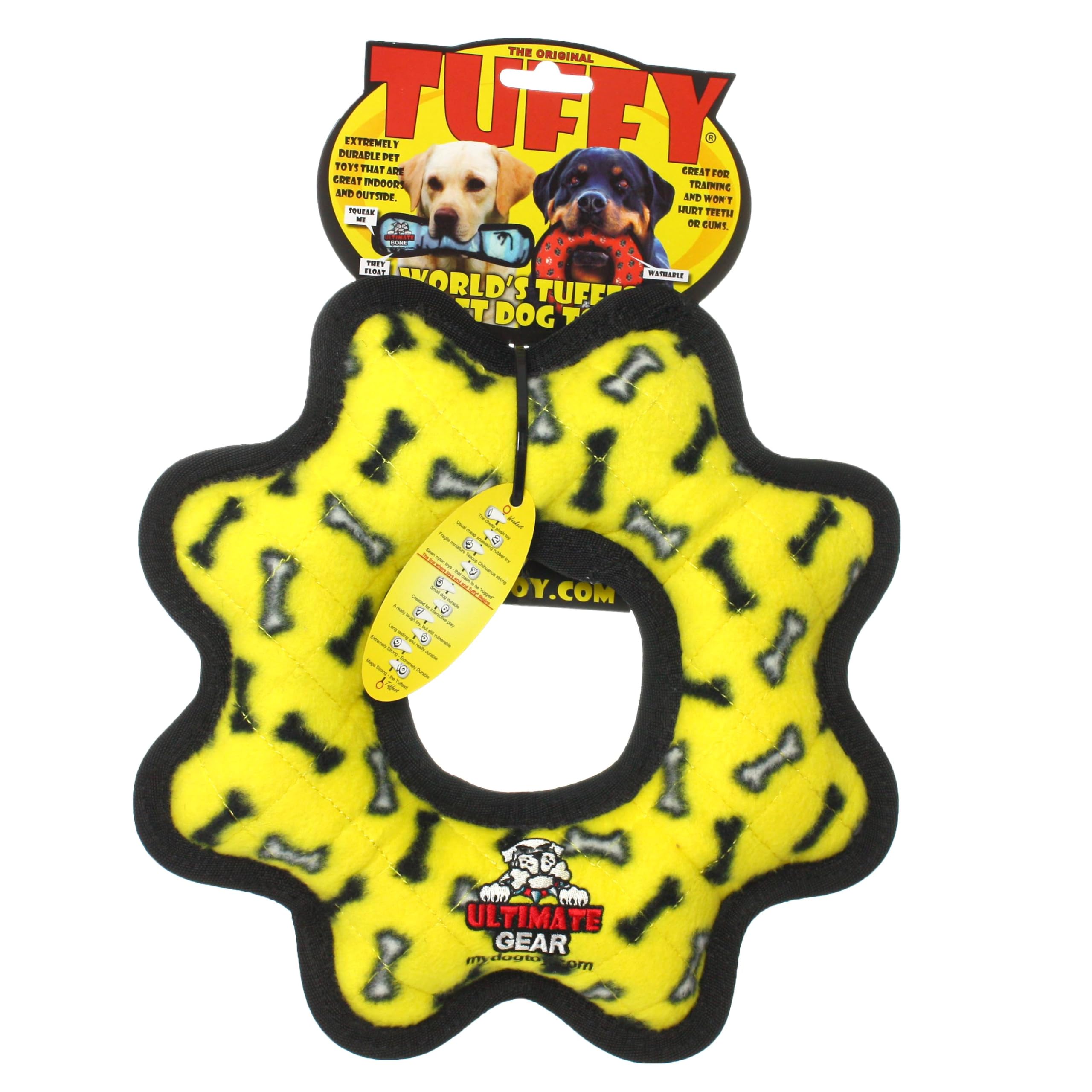 TUFFY: sonajeros protegidos para mayor seguridad durante el juego.