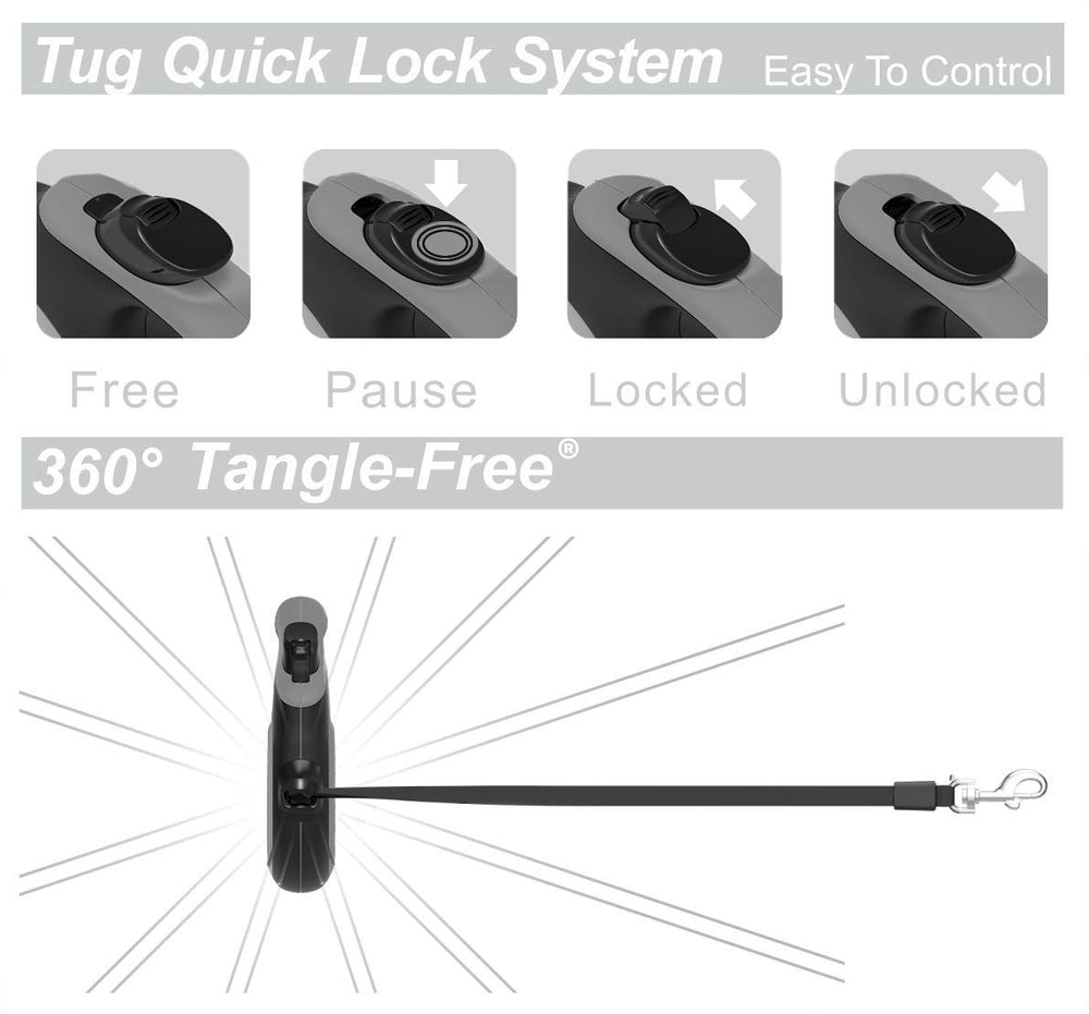 TUG 360 cierre y bloqueo con una mano para control rápido