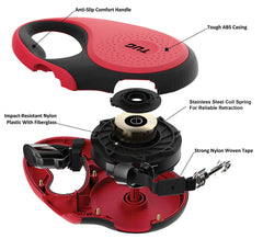 TUG cinta de nailon de 16 pies para paseos amplios y controlados.