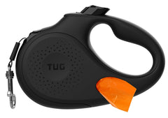 TUG Oval 360 correa retráctil con dispensador de bolsas, para paseos limpios.