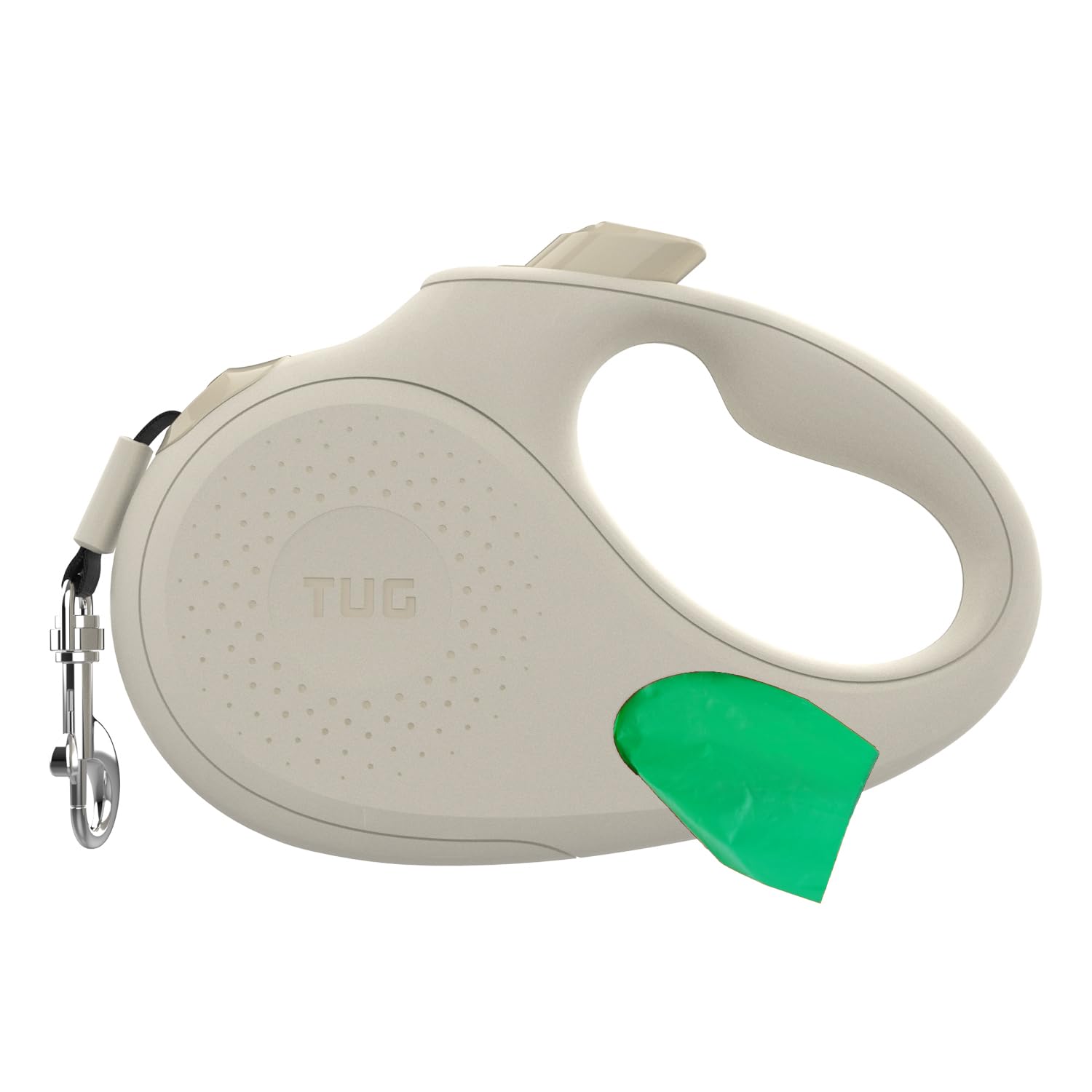 TUG Oval 360°: correa retráctil sin enredos para perros pequeños, manejo suave