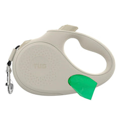 TUG Oval 360°: correa retráctil sin enredos para perros pequeños, manejo suave