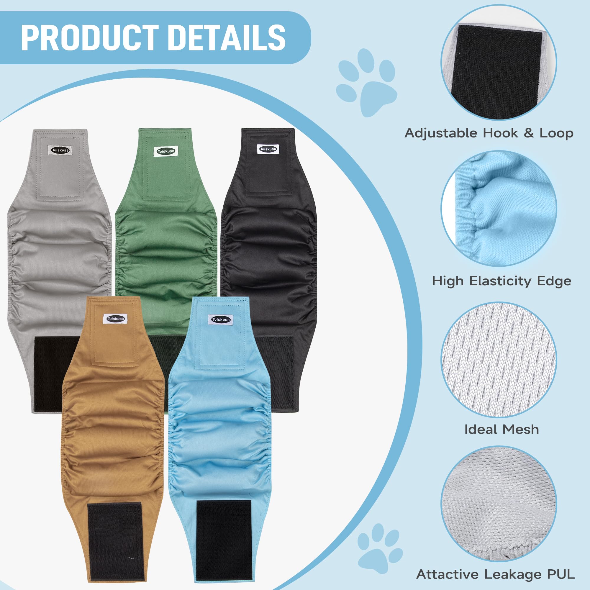 Tuiskusa panales para perro-cierre-velcro-fuerte: fijación estable para actividades.