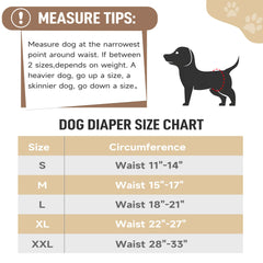 Pañales lavables Tuiskusa para perros machos, reutilizables y ecológicos.