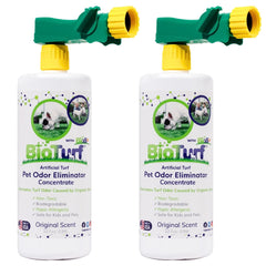 BioS+ TurFresh botella 32 oz, conjunto de dos para neutralizar olores exteriores.